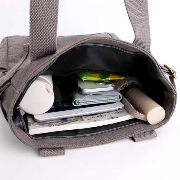 Women's canvas shoulder bag - Image 8