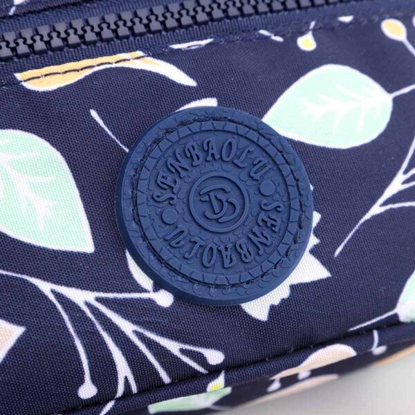 Women's multi-pocket printed shoulder bag - Image 8